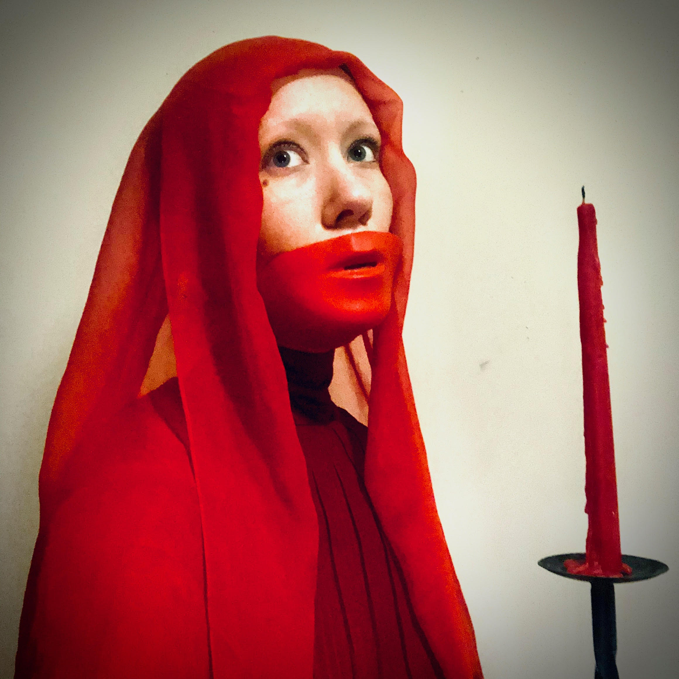Photo of Joyce Miller with candle.
